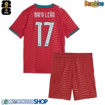 Maglie da calcio Portogallo Rafael Leao #17 Prima Maglia Bambino Mondiali 2026  Manica Corta (+ Pantaloni corti)